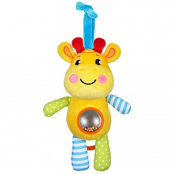 Подвеска-погремушка музыкальная с зеркальцем - Жирафик (Жирафики, 939534) - миниатюра