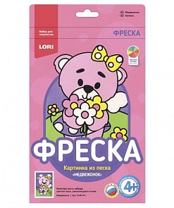 Фреска. Картина из песка - Медвежонок (Lori, Пз/Ф-011)