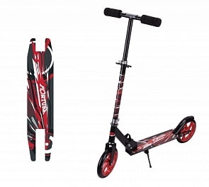 Самокат 2-х колесный, складной Navigator - Fortuna, колеса, 20 см, черно-красный (Navigator, Т59975)