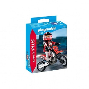 Конструктор Playmobil. Экстра-набор. Водитель мотоцикла (Playmobil, 9357pm)