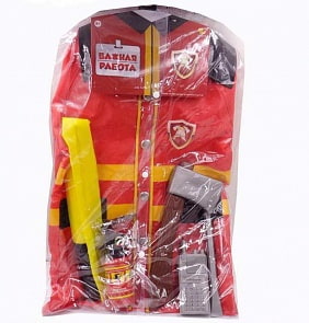 Набор с аксессуарами Важная работа - Форма пожарного, 7 предметов (ABtoys, PT-01329)