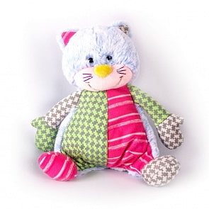 Мягкая игрушка - Котик цветной, 21 см (Gulliver, 74-173054)