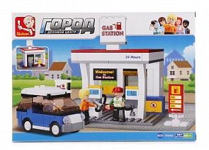 Конструктор – Заправка с фигурками, 167 деталей (Sluban, M38-B0568)