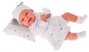 Кукла Пенелопа в белом, 34 см (Antonio Juan Munecas, 7045W)