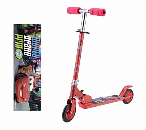 Самокат двухколесный Disney Тачки, колеса пвх 120 мм. (1toy, Т58406) Самокат двухколесный Disney Тачки, колеса пвх 120 мм. (1toy, Т58406)