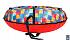 Санки надувные тюбинг с дизайном Цветная мозаика, диаметр 118 см.  - миниатюра №2