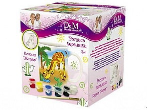 Творческий набор –  Роспись по керамике Саванна, с красками (Docha&Mama, 43695)