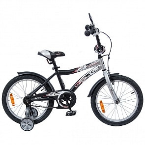 Двухколесный велосипед Lider shark, диаметр колес 18 дюймов, серый/черный (Velolider, 5540RT)