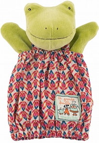 Мягкая игрушка на руку – Лягушка Перлет, 25 см (Moulin Roty, 632197)