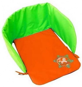 Матрасик для санок развернутый Дьюспо, цвет оранжево-тёмно-зеленый (RT, 6947RT)