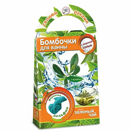Бомбочки для ванн своими руками - Зеленый чай 