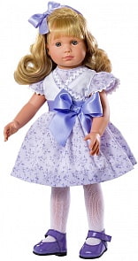 Кукла Нелли в лиловом платье, 43 см. (Asi, 253370)