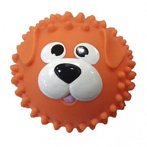 Мяч массажный – Собачка, 8,5 см, оранжевый (ЯиГрушка, 59779ЯиГ)