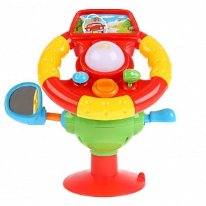 Музыкальный руль на присоске, стихи Дружининой, свет и звук (Умка, B655-H05020-R)