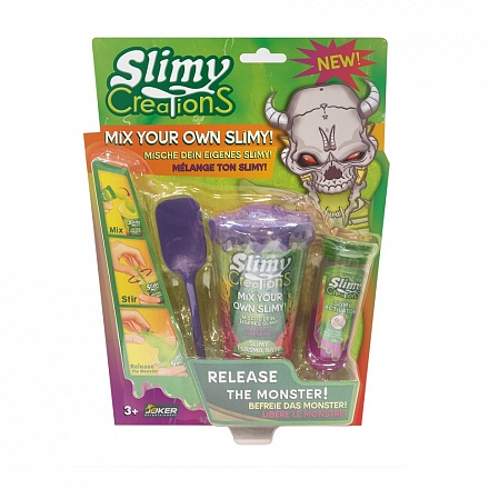 Набор для создания слайма Slimy /Слайми - Монстры с игрушкой, фиолетовый 