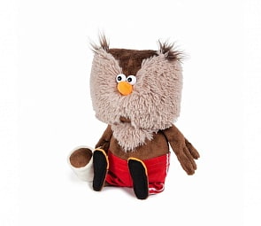 Мягкая игрушка - Сова & Coffee, 25 см (MaxiToys, MT-MRT02201706-25)