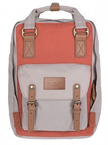 Рюкзак городской, бежево-коралловый XL (МихиМихи, TM08724)