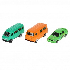 Модель машины в металлической банке – Отечественный автотранспорт, 7,5 см (Технопарк, SB-17-42CDU-3)