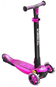 Трехколесный самокат YVolution Y Glider XL Deluxe, черно-розовый (Yvolution, 100894)