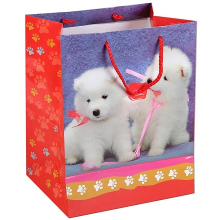 Пакет подарочный - Домашние животные - Собаки,  глянцевый 