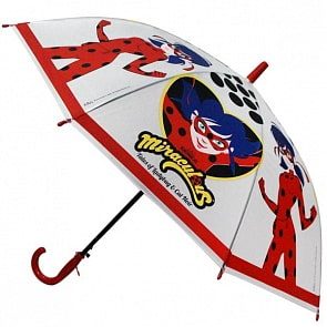 Зонт детский прозрачный из серии Леди Баг, диаметр 50 см., со свистком (Играем Вместе, UM45T-LBUGsim)