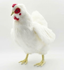 Мягкая игрушка - Курица белая, 35 см (Hansa, 4172)