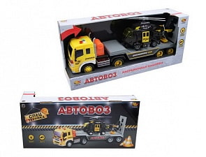 Автовоз инерционный 1:16, световые и звуковые эффекты (Abtoys, C-00344)