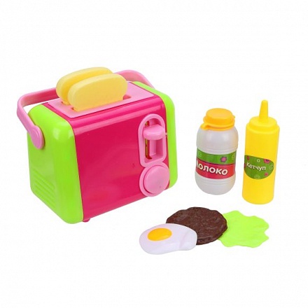 Игровой набор - Мини-тостер с продуктами 