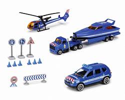 Игровой спасательный набор с дорожными знаками, 2 вида (Majorette, 205858) - миниатюра