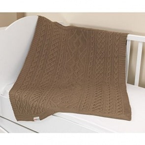 Плед вязанный UPS PUPS  U14-18, 95*120 (акрил, коричневый)