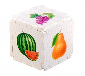 Кубик-сортер Фрукты и ягоды, материал Eva (Робинс, 4607058376611)