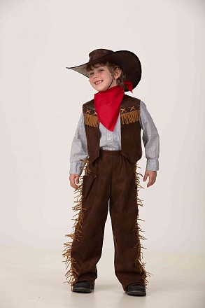 Карнавальный костюм для мальчиков – Ковбой, размер 128-64 