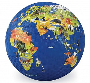 Мяч – Карта мира, 13 см (Crocodile Creek, 2127-1)