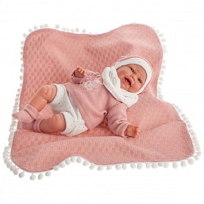 Кукла Леонора в розовом, озвученная, 34 см (Antonio Juans Munecas, 7047)