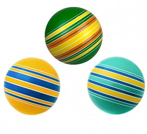 Мяч из серии Полосатики, 15 см (Чебоксарский Завод, Р3-150/ПО) (ассортимент)