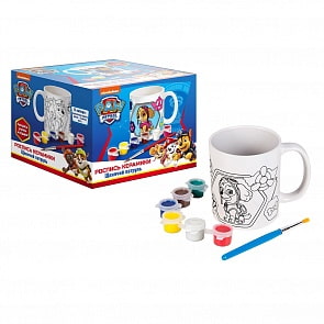 Набор для росписи керамики кружка Щенячий патруль (Росмэн, 36916)