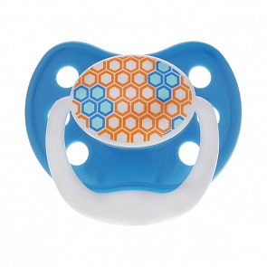 Пустышка PreVent классик, 6-12 месяцев, с крышкой, для мальчиков (DrBrowns, PV21405)