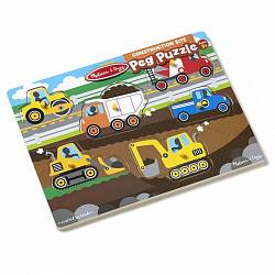 Мои первые пазлы - Строительные машины (Melissa&Doug, 9052_md) - миниатюра