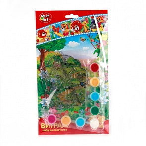 Витраж с красками – Союзмультфильм, 8 цветов, 2 дизайна  (Multiart, T13-SC-SMFsim)