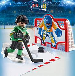 Игровой набор - Хоккей: Тренажер для забивания голов (Playmobil, 6192pm) - миниатюра