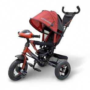 Трехколесный велосипед - Lexus Trike, колеса 12" и 10", красный, свет и звук (Lexus Trike, 950M2-N1210AL-RED)