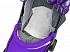 Санки-коляска Snow Galaxy - City-1 - Серый Зайка, цвет фиолетовый, на больших колесах Ева, сумка, варежки  - миниатюра №8