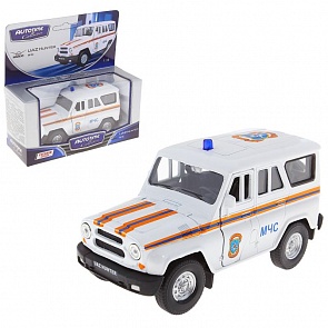 Машинка металлическая UAZ-Hunter – МЧС, 1:34 (Autotime, 11455(11455W-RUS)
