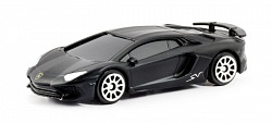 Металлическая машина - Lamborghini Aventador LP 750-4 Superveloce, 1:64, черный матовый (RMZ City, 344994SM) - миниатюра