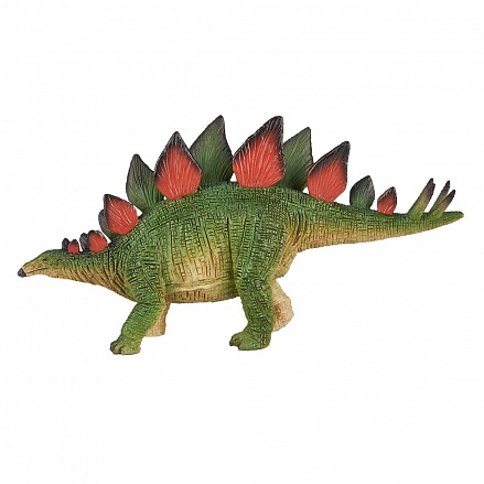 Фигурка Стегозавр зелёно-красный 