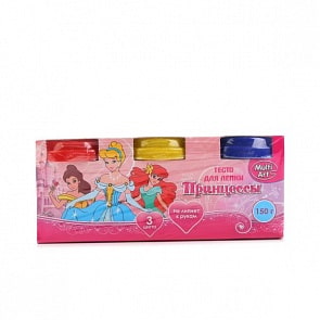 Тесто для лепки - Принцессы, 3 штуки (Multiart, 350PD-FPRsim)