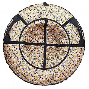 Санки надувные Тюбинг – Медвежата с синим флагом, диаметр 118 см. (RT, 6803rt)