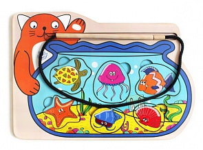 Доска обучающая. Кот-рыбак (Мастер игрушек, IG0175)