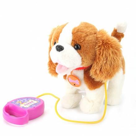 Интерактивный щенок Рикки, 8 функций, сенсор, свет и звук 