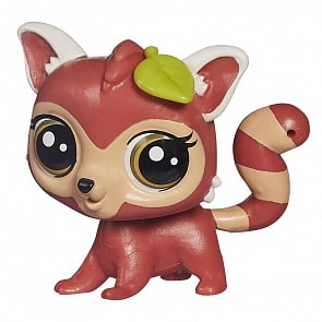 Фигурка Красная панда с листиком Littlest Pet Shop (Hasbro, b0107-a8229h)
